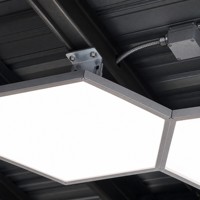 Plafonnier LED modulaire hexagonal, lampe de garage automobile, éclairage moderne pour atelier