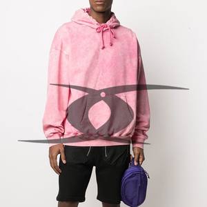 Sweat à capuche thermique pour hommes personnalisé Sun Faded Acid Wash 100% Cotton Solid Pattern Wholesale Manufacturer for Winter - Product Image 4