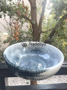 Tradebyd Bol en résine d'élégance rustique pour la décoration de table de cuisine de maison inspirée de la ferme - Product Image 3