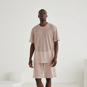 Sexy Transparent Sheer See Through <b>Mesh</b> Long Sleeve T Shirt Men Undershirt Fitness Wear Slim Workout Transparent Tee Shirts Men - Product Image 2