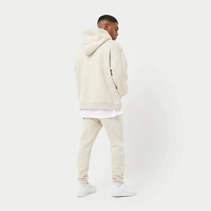 Sweat à capuche de couleur unie design hip hop à la mode haut de gamme sweat à capuche personnalisé en coton organique uni unisexe surdimensionné essentiel - Product Image 4