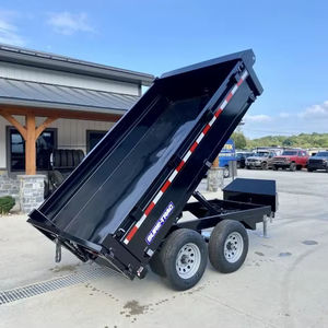 รถพ่วงไฮดรอลิกสำหรับงานเกษตร ขนาด 7x14 ฟุต วัสดุเหล็กแบบยืดหดได้ ด้านข้างสูง 4 ฟุต (2 ด้าน) เพลา 7K พร้อมเกียร์เป็นส่วนประกอบหลัก - Product Image 5