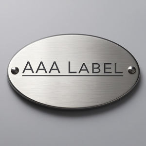 Plaques d'identification personnalisables en acier inoxydable et aluminium Logos durables en métal gravé en relief 3D Produit d'artisanat en métal de qualité supérieure - Product Image 3