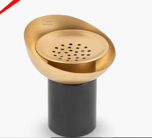 Superior Quality Golden <b>Bakhoor</b> <b>Burner</b> With Silver Flower Design for Home - Product Image 4