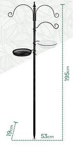 Mangeoires à oiseaux en métal rondes suspendues décoratives faites à la main mangeoire à oiseaux durable pour la maison et le jardin vente en gros - Product Image 5