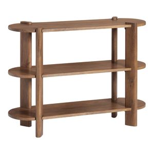 Organizador de almacenamiento de madera de mango y acacia con forma personalizada, estante de exhibición, estantería de escritorio de madera ajustable - Product Image 2