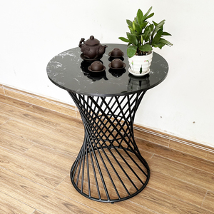 Patas Redondas de Hierro Fundido Estilo Industrial para Mesa de Centro CHBCF023, Diámetro 50cm, Altura 73cm, para Sala de Estar o Comedor - Product Image 6