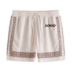 Pantalones Cortos de Baloncesto de Malla con Estampado Completo Personalizado al por Mayor para Jóvenes, Diseño Informal de Cintura Media con Logotipo Impreso en Lona, Diseño del Fabricante - Product Image 1