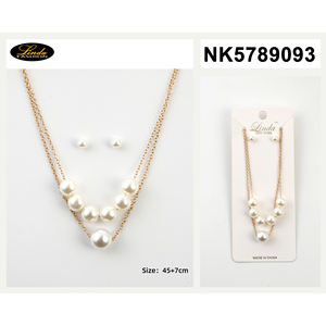 Conjunto de collar y aretes Linda Heart, chapado en oro, con cristales, joyería de moda para mujer - Product Image 5