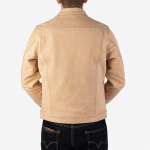 Chaqueta de invierno para hombre de diseño superior con cuello levantado manga completa 100% cuero de alta calidad personalizable precio razonable - Product Image 2