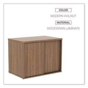 Série de bureaux ouverts Alera Modern Walnut, 29,5 L x 19,13 P x 22,78 H, avec armoire de rangement basse et meuble de classement - Product Image 6