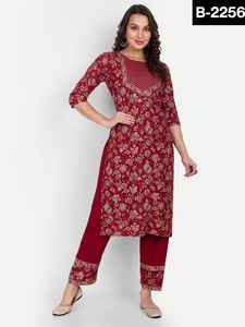 Trendy Ethnic Wear Designer Foil Print Fancy Ready Made <b>Kurtis</b> with Pent <b>for</b> <b>Women</b> Casual and Daily Wear Salwar Kameez Suit - Product Image 4