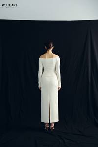 Tops de punto Donna de marca de lujo, Tops de mujer con hombros descubiertos para mujer, Jersey de mezcla de algodón con estilo, tela primavera 2025, ropa de mujer - Product Image 4