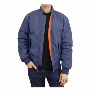 Chaqueta Bomber de poliéster/algodón de alta calidad para hombre de invierno con logotipo frontal de cuello levantado impermeable transpirable y características de secado rápido - Product Image 2