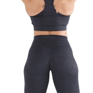 Tenue de sport 2026 respirante à taille élastique séchage rapide en polyester et élasthanne pour femme : débardeur et leggings de compression personnalisables - Product Image 6