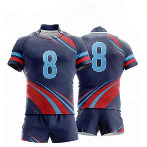 Uniforme de Rugby de Diseño Pakistaní de Alta Calidad, OEM ODM 2027, Material de Poliéster de Secado Rápido y Transpirable, Tela de 300g, Personalizable para Equipos - Product Image 5