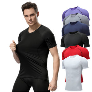 <b>Mens</b> compression sports t shirts workout training gym running fitness <b>long</b> <b>sleeve</b> quick dry breathable athletic <b>top</b> - Product Image 2