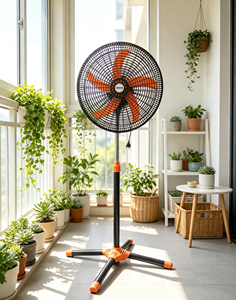 18 Inch Pedestal <b>Fan</b> 3 Speed Adjustable Height Oscillating <b>Standing</b> <b>Fan</b> Metal Guard for Household Outdoor Use - Product Image 5