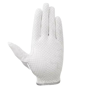 Professional Printed Logo Cabretta <b>Leather</b> Non-Slip Golf <b>Gloves</b> Hook & Loop Closure High Quality Bulk Quantity with Low Prices - Product Image 4