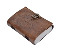 Livre Ombres Dragon En Cuir À Couverture Rigide Cahier Bureau En Relief Grimoire À La Main Collège Recyclable À La Main Papier Blanc Cadeau