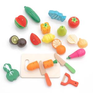 ROBINCOOL Juego de Juguetes de Cocina y Comida de Madera, Incluye Frutas, Verduras, Utensilios y Sistema - Product Image 3