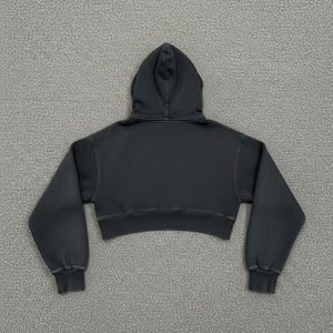 Customised Regular Oversized Pullover Acidwash Winter Women's Hoodies Front Custom Printed logo Comfortable Hip Hop Streetwear - Product Image 2