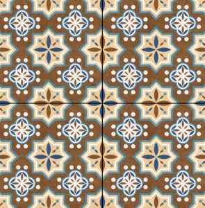 Design e colore attraenti disponibili nelle dimensioni di 600x600mm con piastrelle vetrificate smaltate In ceramica della serie marocchina utilizzate per pranzare