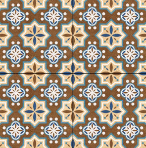 Serie marroquí Azulejos de cerámica vitrificados esmaltados de 600x600mm Diseño atractivo y color utilizado para la función antideslizante de comedor - Product Image 1