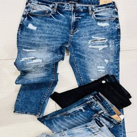 Prix super bas – Jeans en denim pour hommes et garçons, surplus de vêtements de marque, coupe skinny et droite, surplus de marques, pantalon