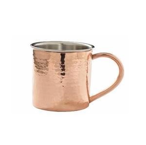 Tasse de mule de Moscou en cuivre pur de conception simple avec poignée en or en laiton pour la vaisselle de fête Vodka Vicky buvant des tasses en cuivre - Product Image 2