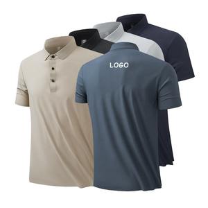Camisetas OEM ODM para hombre, camisetas polo atléticas de manga corta con cuello informal, camiseta polo con logotipo personalizado para hombre - Product Image 1