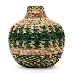 Vases en paille de jonc de mer écologiques en gros, vase en herbe marine, pot à fleurs en raphia, bon prix pour les acheteurs en gros - Product Image 4