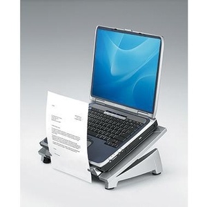 Support pour ordinateur portable Fellowes Office SuitesT Plus en plastique noir/argent réglable en hauteur pour vos fournitures de bureau - Product Image 1