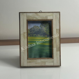 Hermoso marco de fotos de madera hecho a mano con incrustaciones de nácar, decoración del hogar de alta calidad, el mejor precio - Product Image 2