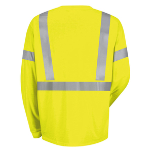 เสื้อเซฟตี้แขนยาวสีเหลือง100% เทปสะท้อนแสงกันน้ำผ้าโพลีเอสเตอร์ออกแบบโลโก้ได้ตามต้องการ - Product Image 6