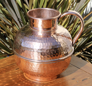 Pichet à eau en cuivre pur avec verre pour eau potable Pichet à mule de Moscou d'Inde - Product Image 1