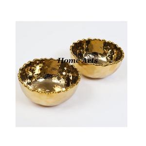 Juego de 2 cuencos de comida de diferentes tamaños, diseño fabuloso, dátiles de color plateado y marrón, cuenco para servir a un precio asequible - Product Image 5