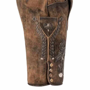 Short Lederhosen authentique tenue traditionnelle bavaroise pour homme - Product Image 4