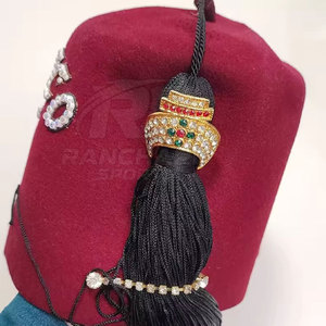 หมวกเฟซแบบดั้งเดิมของสมาคมฟรีเมสัน (OEM) หมวกเฟซของสมาคมฟรีเมสัน (Shriner) หมวกเฟซแบบดั้งเดิมของสมาคมฟรีเมสัน (Freemason) หมวกเฟซแบบสั่งทำพิเศษของสมาคมฟรีเมสัน (Custom Masonic Design) หมวกเฟซปักลายของสมาคมฟรีเมสัน (Embroidered Masonic Fez Hat) - Product Image 6