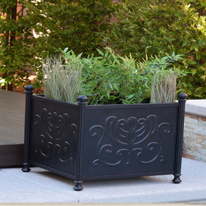 Macetas de Metal modernas con soporte, macetas decorativas pequeñas y grandes de hierro, suministros de jardín para colgar en el suelo, venta al por mayor - Product Image 6