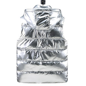 Chaleco acolchado con aislamiento ligero empacable para hombre, abrigo cálido de invierno, chaqueta sin mangas, chaleco brillante para hombre - Product Image 5