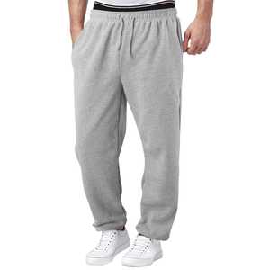 Customized <b>Men's</b> Pants & Trousers Cotton Casual Sweatpants <b>Loose</b> <b>Fit</b> Heavyweight Plain Pants Gym Clothes Sweat Pants For <b>Men</b> - Product Image 3