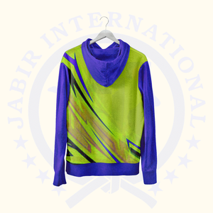 เสื้อมีฮู้ดผ้าฝ้ายหนาทรงโอเวอร์ไซส์สำหรับผู้ชายเสื้อมีฮู้ดแบบสวมหัวพิมพ์ลายทั่ว100% ผ้าฝ้ายน้ำหนักมาก - Product Image 2