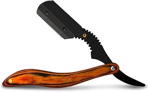 Maquinilla de afeitar profesional de borde recto, afeitadora manual para hombres para peluquero - Product Image 3