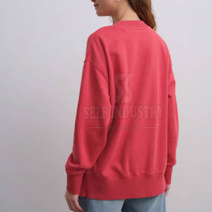Último estilo invierno cálido ropa casual mujeres palangre sudaderas 100% algodón secado rápido cómodo con logotipo frontal - Product Image 3