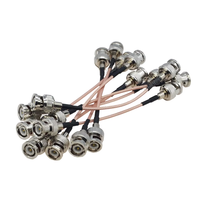 Câble coaxial RF 30CM RG316 avec connecteur BNC mâle vers femelle 50 Ohm pour caméra SDI, système de sécurité CCTV DVR