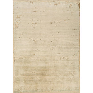 Alfombra Entropy Esh-316 verde anudada a mano de lana y seda afgana, de color liso, rectangular, para pasillo, hogar, coche, hecha a mano, de viscosa, para sala de estar - Product Image 1