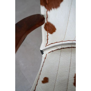 Sillas Portátiles de Madera para Oficina y Sala de Estar con Asiento de Cuero, Estructura Metálica, Diseño Moderno para Uso en Escuelas, Parques y Villas - Product Image 6