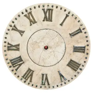 นาฬิกาติดผนังสไตล์โรมันหินอ่อน,ดีไซน์แบบมินิมอลสำหรับใช้ในฟาร์มเฮ้าส์ห้องนั่งเล่น