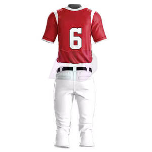 Nouveaux ensembles d'uniformes de baseball avec nom et numéro personnalisés, 100% polyester respirant et à séchage rapide - Product Image 5